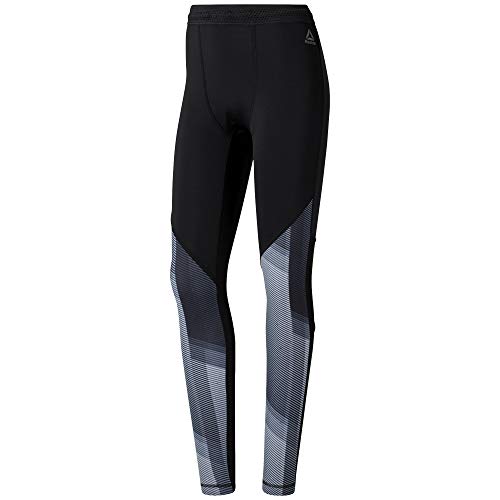 Reebok Herren Ost Comp Tight-AOP Leggings, Schwarz, S Reebok Herren Ost Comp Tight-AOP Leggings, Schwarz, S von Reebok