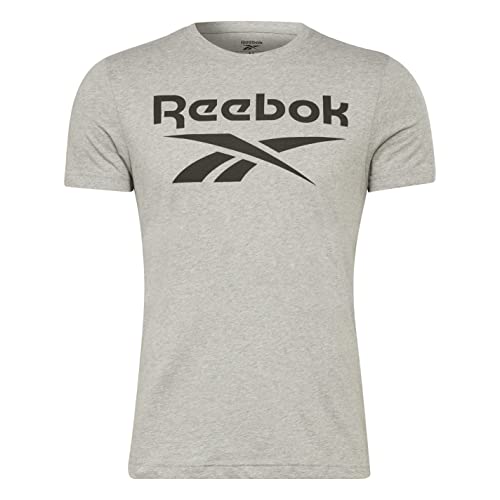 Reebok Herren Ri Big Logo Tee T-Shirts, Medium Grey Heather, S von Reebok