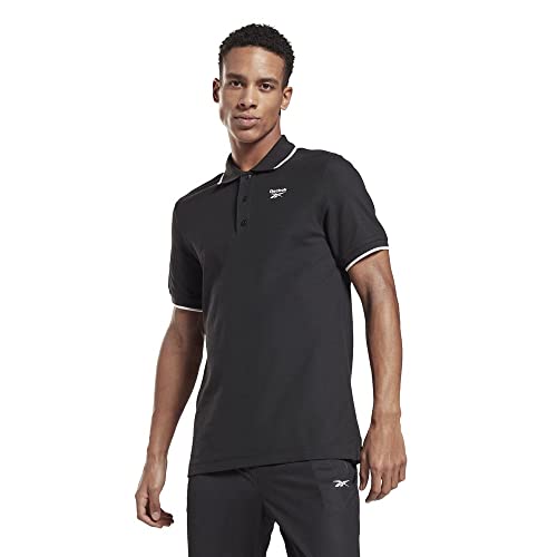 Reebok Herren Ri Polo, Black, FP9173, Gr. L von Reebok