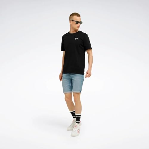 Reebok Herren Identity Left Chest Logo T-Shirt, Schwarz, M Reebok Herren Identity Left Chest Logo T-Shirt, Schwarz, M von Reebok