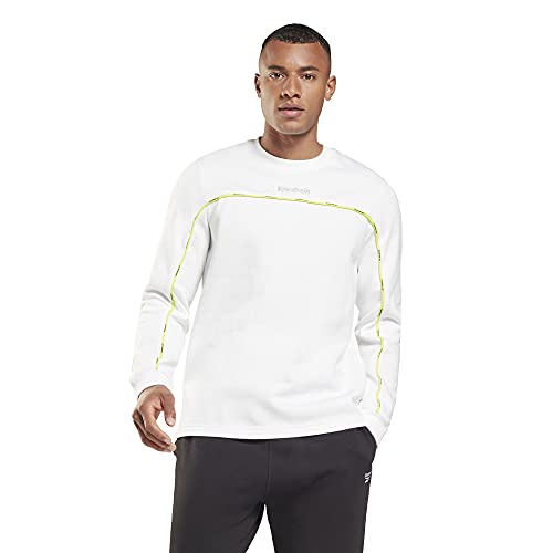 Reebok Herren Te Piping Crew, White, GS9322, L Reebok Herren Te Piping Crew, White, GS9322, L von Reebok