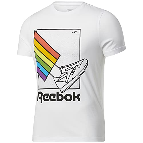 Reebok Herren Ts Pride Graphic Tee, White, H42548, Gr. 2XL Reebok Herren Ts Pride Graphic Tee, White, H42548, Gr. 2XL von Reebok