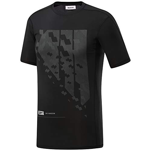 Reebok Herren Ts Ss Comp Tee Unterhemd, Schwarz, S von Reebok