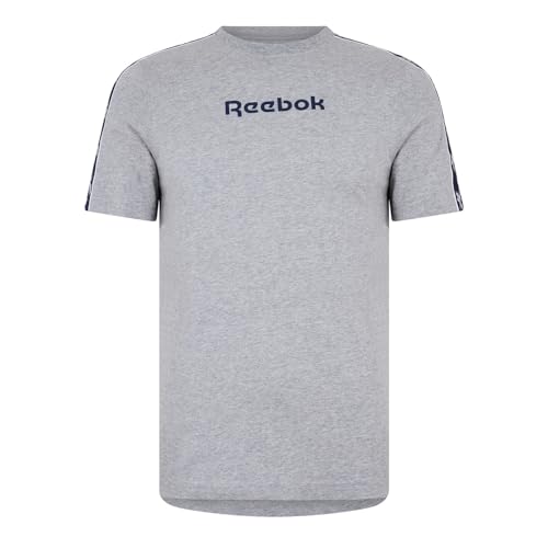 Reebok Herren Vector Tape T-Shirt, Weiß, 2XL, weiß, XXL von Reebok