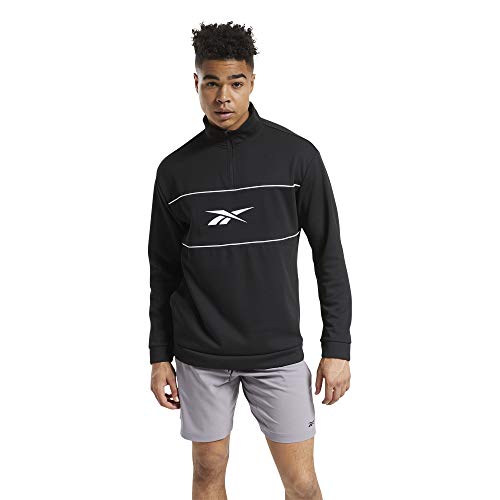 Reebok Herren Wor Dblknt Qz Sweatshirt, Schwarz, XL Reebok Herren Wor Dblknt Qz Sweatshirt, Schwarz, XL von Reebok