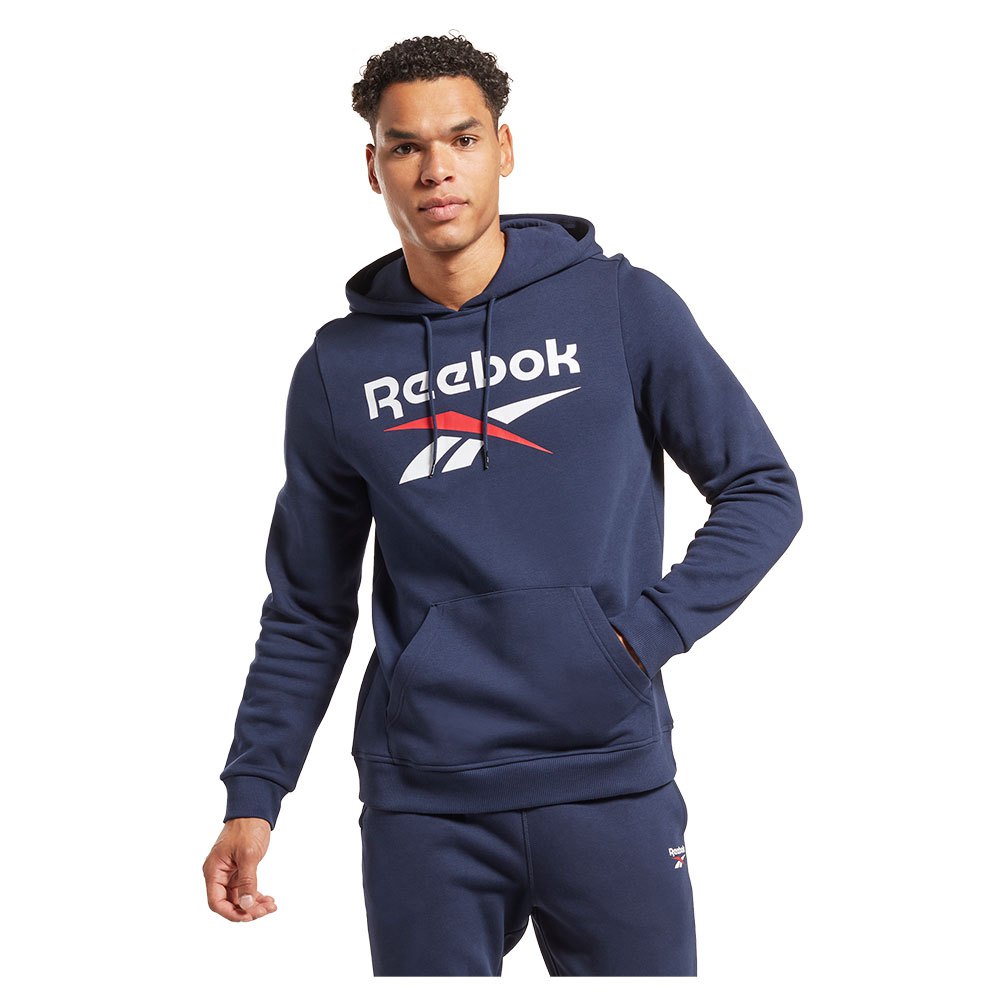 Reebok Identity Fleece Stacked Logo Pullover Sweatshirt Blau L Mann Reebok Identity Fleece Stacked Logo Pullover Sweatshirt Blau L Mann von Reebok