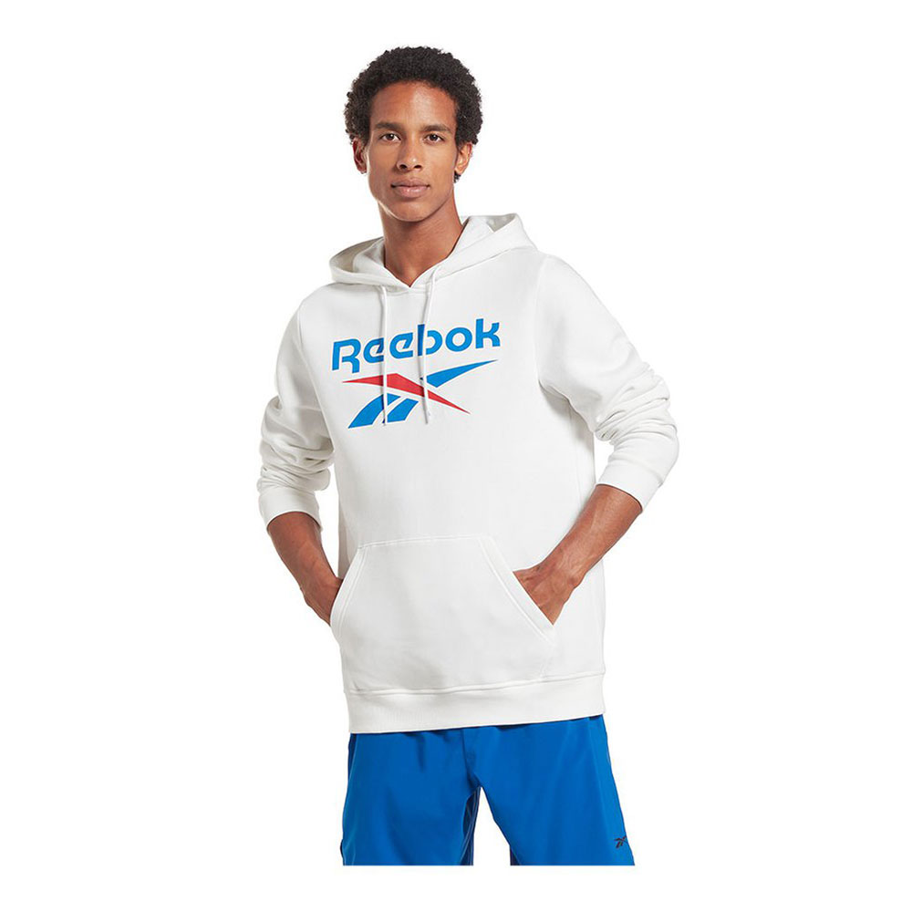 Reebok Identity Fleece Stacked Logo Pullover Sweatshirt Weiß L Mann Reebok Identity Fleece Stacked Logo Pullover Sweatshirt Weiß L Mann von Reebok