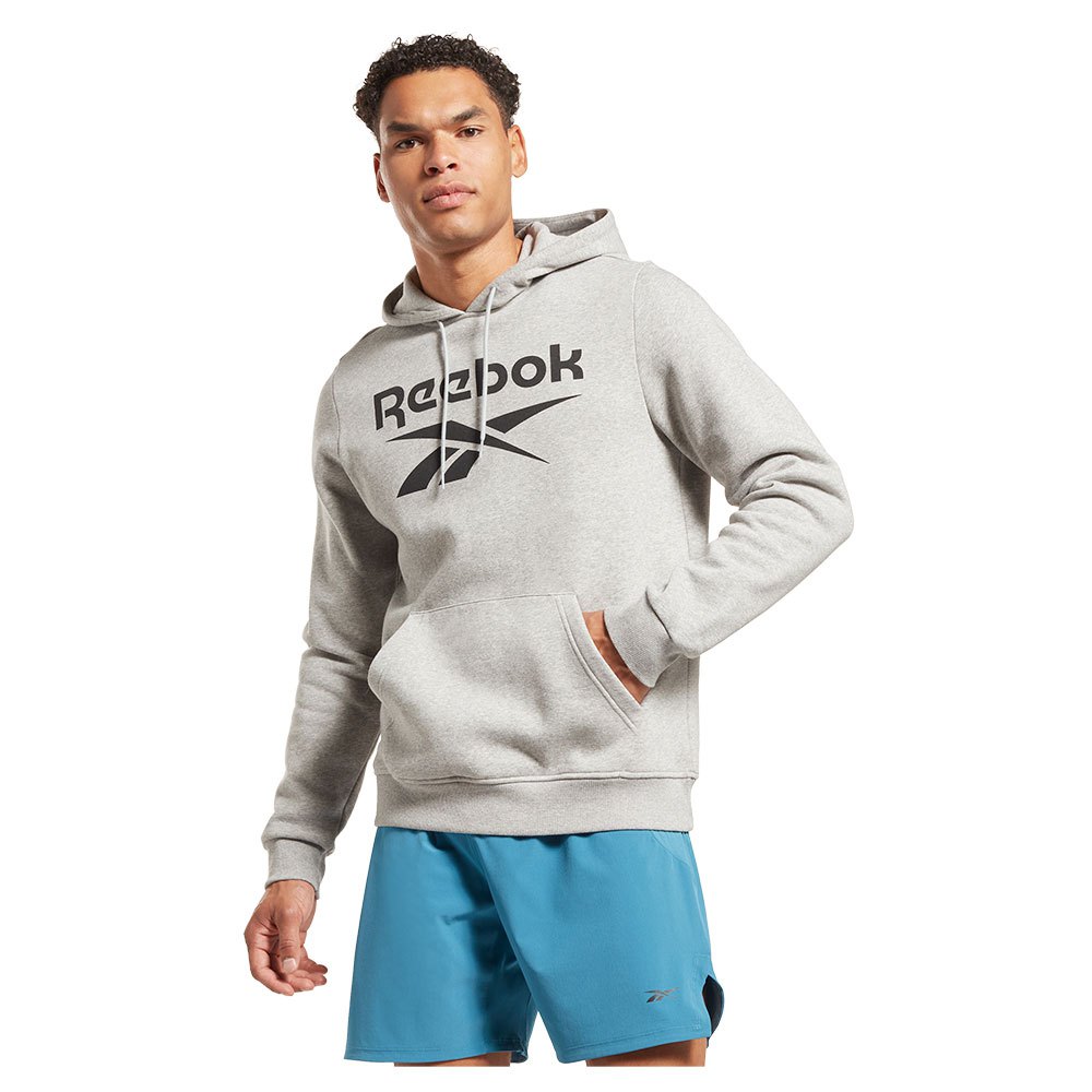 Reebok Identity Fleece Stacked Logo Pullover Sweatshirt Grau XL Mann Reebok Identity Fleece Stacked Logo Pullover Sweatshirt Grau XL Mann von Reebok