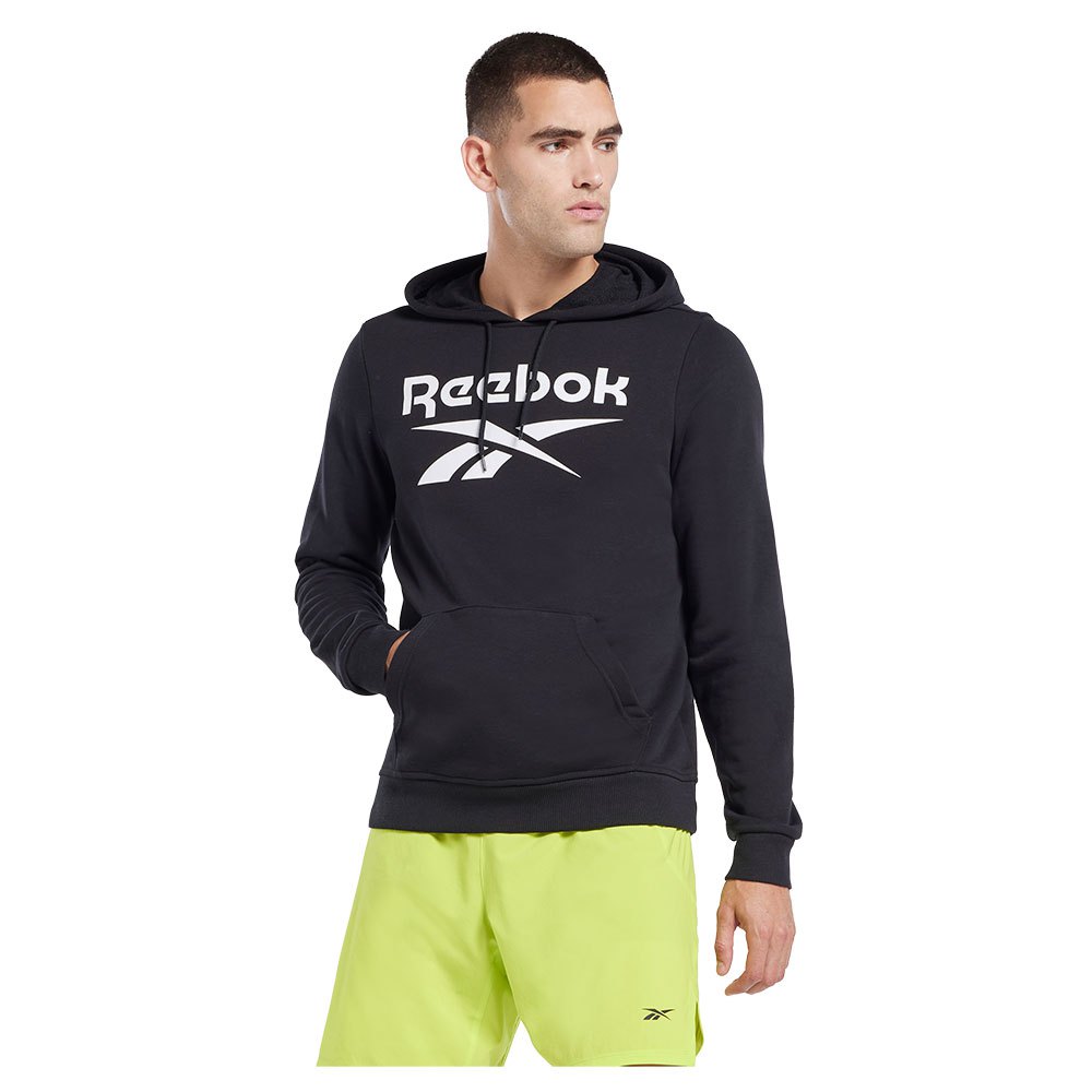 Reebok Identity French Terry Vector Pullover Sweatshirt Schwarz XL Mann von Reebok