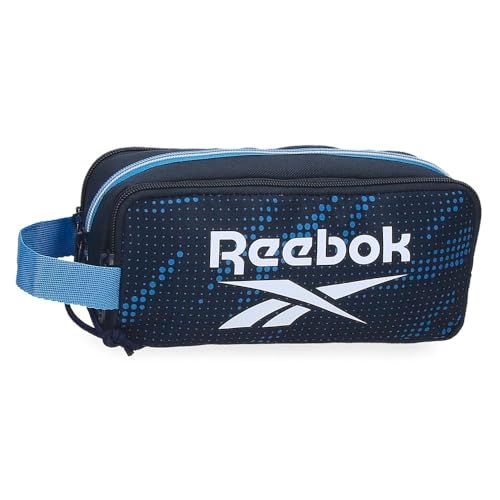 Reebok Jhon Federmäppchen, dreifach, Blau, 22 x 10 x 9 cm, Polyester, von Joumma Bags, blau, Dreifaches Federmäppchen Reebok Jhon Federmäppchen, dreifach, Blau, 22 x 10 x 9 cm, Polyester, von Joumma Bags, blau, Dreifaches Federmäppchen von Reebok