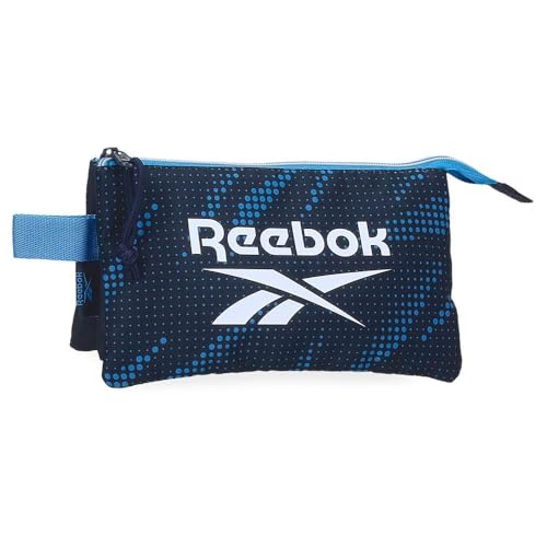 Reebok Jhon Federmäppchen mit 3 Fächern, Blau, 22 x 12 x 5 cm, Polyester, von Joumma Bags, blau, Dreifaches Federmäppchen Reebok Jhon Federmäppchen mit 3 Fächern, Blau, 22 x 12 x 5 cm, Polyester, von Joumma Bags, blau, Dreifaches Federmäppchen von Reebok