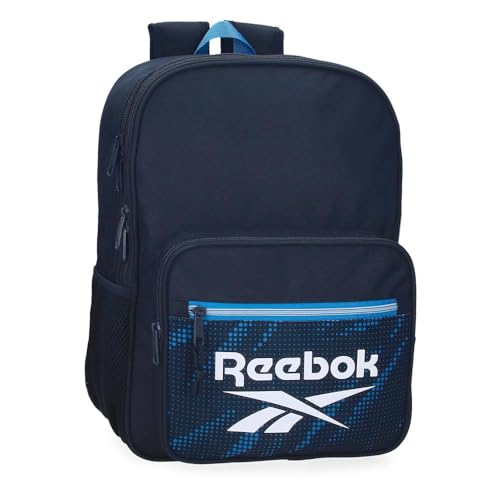 Reebok Jhon Schulrucksack, Blau, 30 x 40 x 12 cm, Polyester, 14,4 l von Joumma Bags, blau, Schulrucksack von Reebok