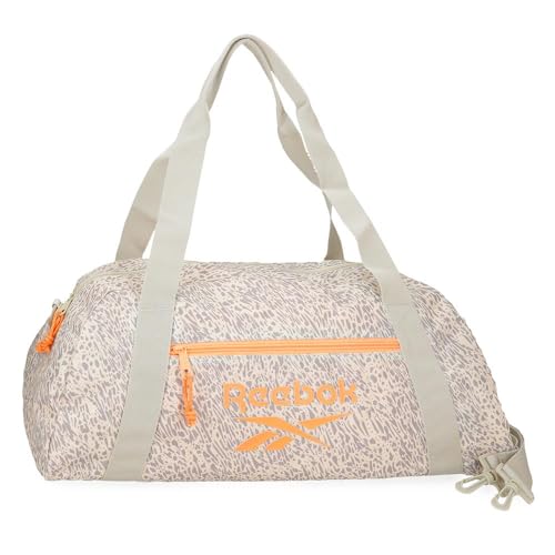 Reebok Joumma Bags Reisetasche, Leopard, Beige, 53 x 24,5 x 23,5 cm, Polyester, 30,51 l, Beige, Talla única, Reisetasche von Reebok