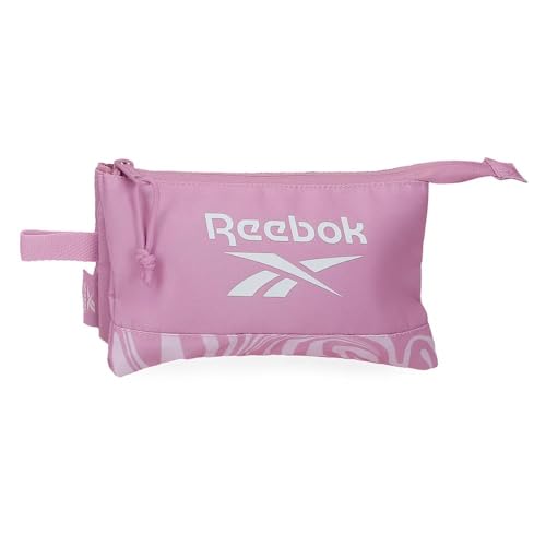 Reebok Joumma Bags by Joumma Bags, 3-teilig, Rosa, 22 x 12 x 5 cm, Polyester, Rosa, Dreifaches Federmäppchen von Reebok