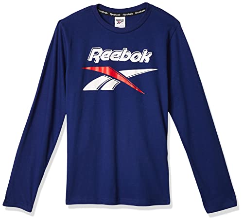 Reebok Kinder T-Shirt Lit Intl L/S M Marineblau von Reebok