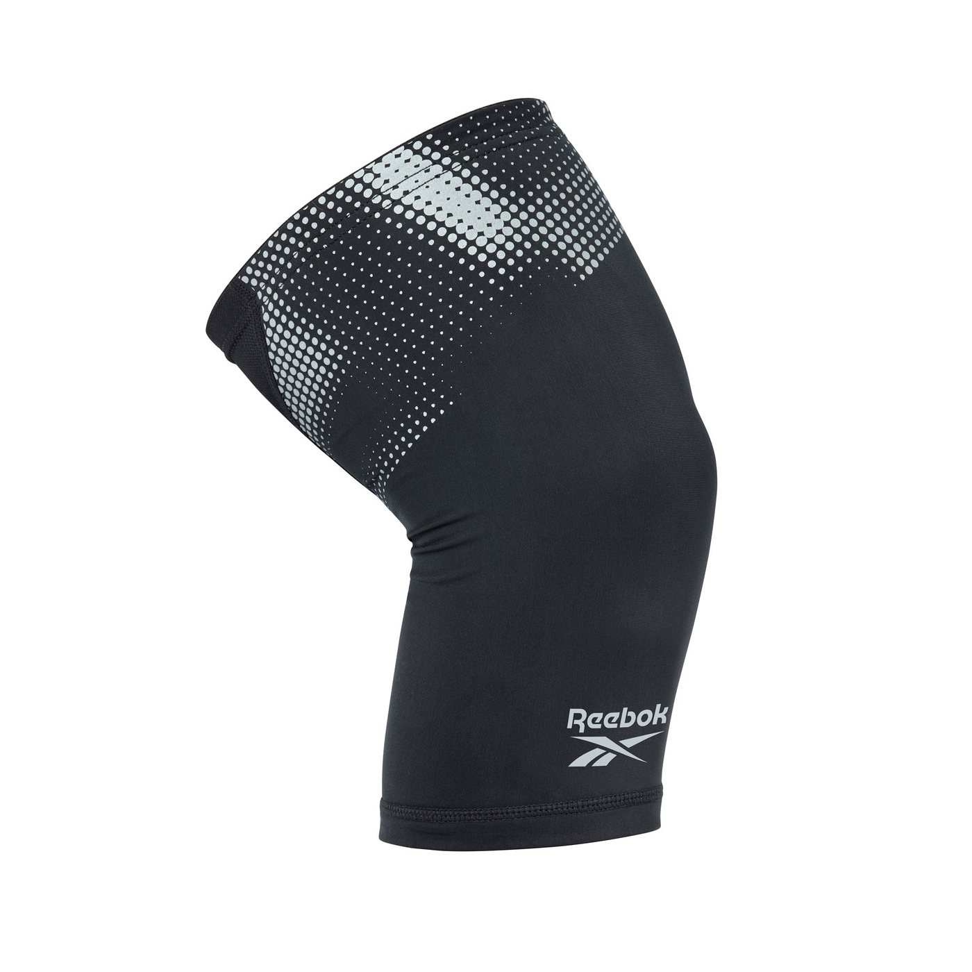 Reebok Kniebandage Kniebandage, Schwarz, Reflektierende Grafiken für bessere Sichtbarkeit im dunkeln Reebok Kniebandage Kniebandage, Schwarz, Reflektierende Grafiken für bessere Sichtbarkeit im dunkeln von Reebok