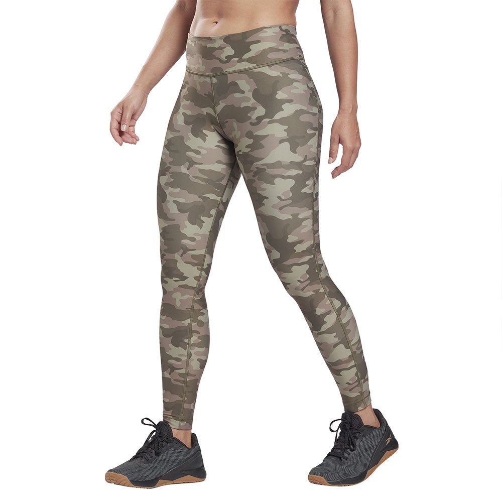 Reebok Lux Bold Camo Leggings Grün L / Regular Frau von Reebok