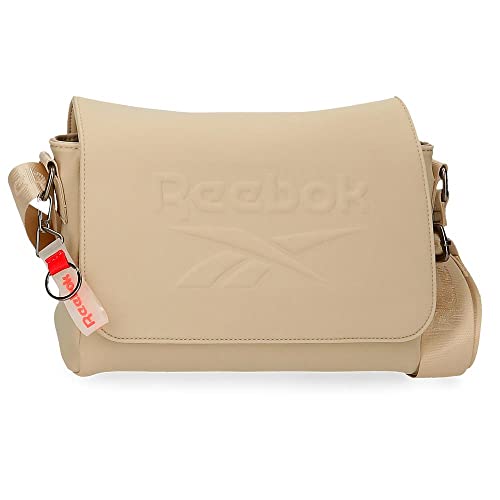 Reebok Noah Umhängetasche mit Klappe Beige 28x18x8 cm Polyester von Reebok