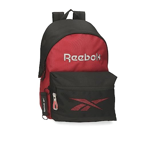 Reebok Portland Schulrucksack, Schwarz, 31 x 44 x 17,5 cm, Polyester, 23,87 l, Schwarz, Talla única, Schulrucksack von Reebok