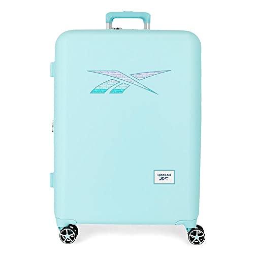 Reebok Reebok Mittelgroßer Koffer Türkis 48x70x26 cm Starres ABS Integrierter TSA-Verschluss 74L 2,5 kg 4 Doppelräder Reebok Reebok Mittelgroßer Koffer Türkis 48x70x26 cm Starres ABS Integrierter TSA-Verschluss 74L 2,5 kg 4 Doppelräder von Reebok