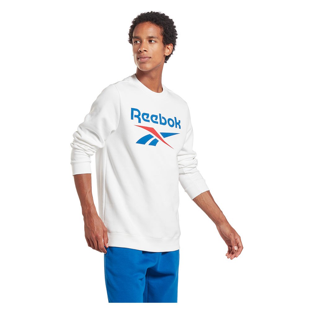 Reebok Ri Flc Big Logo Crew Sweatshirt Weiß S Mann Reebok Ri Flc Big Logo Crew Sweatshirt Weiß S Mann von Reebok