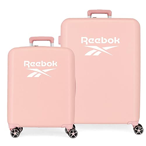 Reebok Roxbury Koffer-Set, Rosa, 55/70 cm, robust, ABS-Kunststoff, integrierter TSA-Verschluss, 119,4 l, 6 kg, 4 Doppelrollen, Handgepäck, Rosa, Set de maletas, kofferset Reebok Roxbury Koffer-Set, Rosa, 55/70 cm, robust, ABS-Kunststoff, integrierter TSA-Verschluss, 119,4 l, 6 kg, 4 Doppelrollen, Handgepäck, Rosa, Set de maletas, kofferset von Reebok