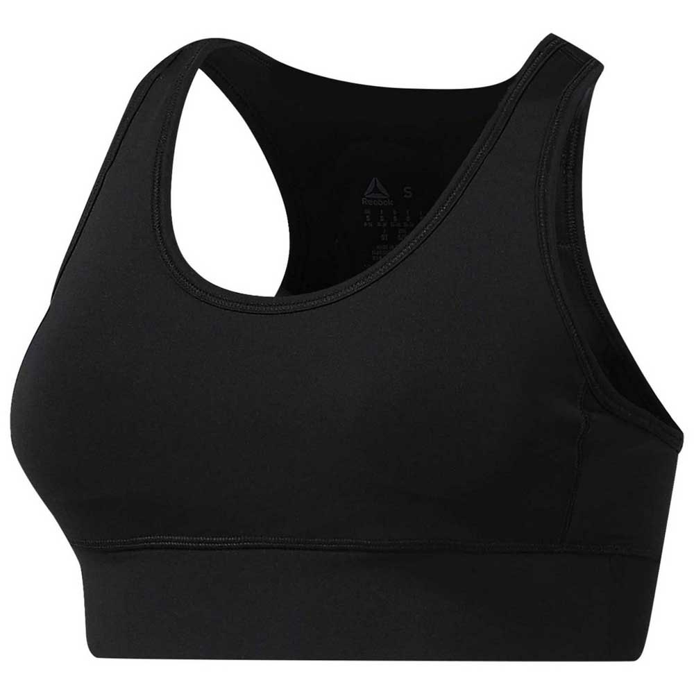 Reebok Run Essentials Tough High Impact Sports Bra Schwarz XS Frau von Reebok