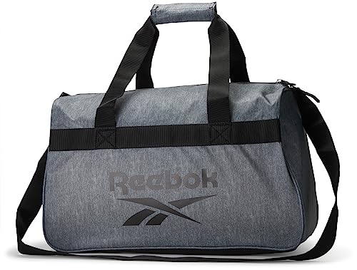 Reebok Seesack – leichte Sporttasche – Handgepäcktasche für Wochenendausflüge für Reisen, Strand, Yoga, Medium Heather Grey, Einheitsgröße von Reebok