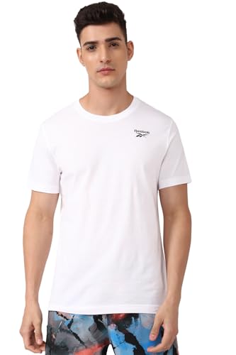 Reebok Herren Ri Links Chest Logo Tee T-Shirt, Weiß, XS EU Reebok Herren Ri Links Chest Logo Tee T-Shirt, Weiß, XS EU von Reebok