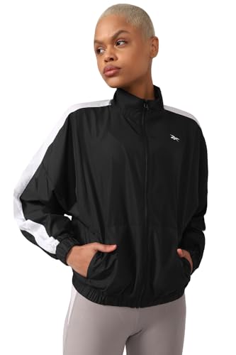 Reebok TE Linear Logo Jacket Sweatshirt, Damen, schwarz, S Reebok TE Linear Logo Jacket Sweatshirt, Damen, schwarz, S von Reebok