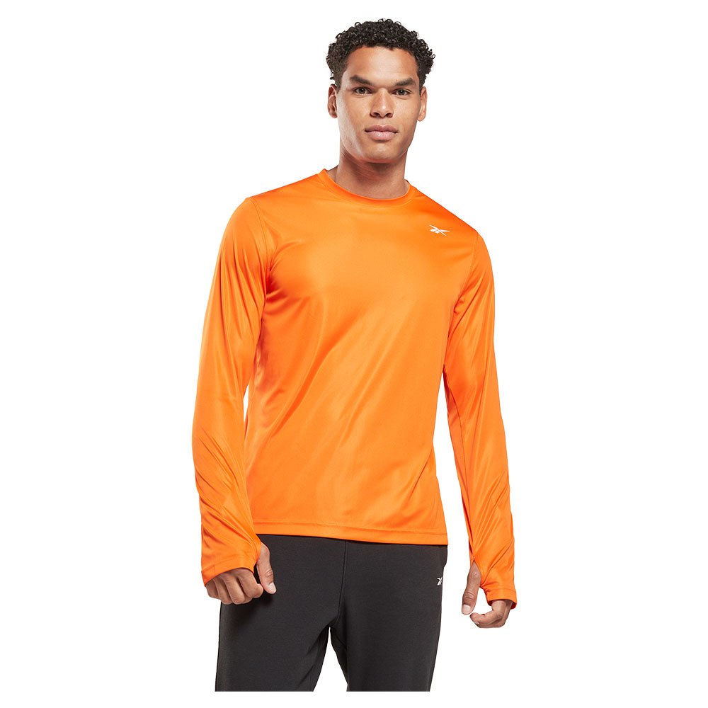 Reebok Tech Long Sleeve T-shirt Orange M Mann von Reebok