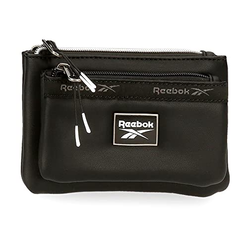 Reebok Tina Kulturbeutel Zwei Fächer Schwarz 17x9x2 cm Kunstleder Reebok Tina Kulturbeutel Zwei Fächer Schwarz 17x9x2 cm Kunstleder von Reebok