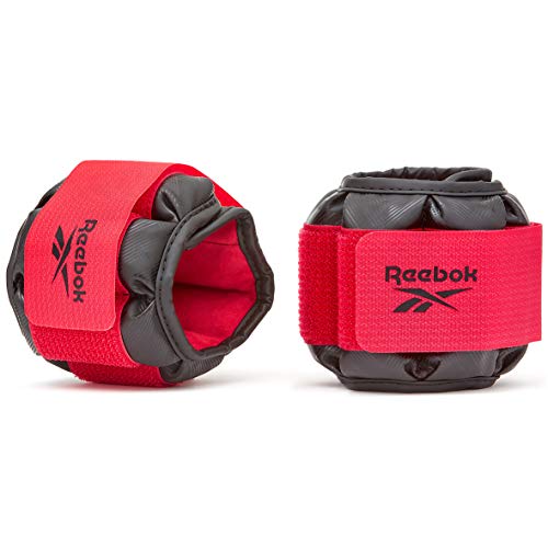 Reebok Unisex Knöchel-/Handgelenk-gewichte - 1,0kg Premium Kn chel Handgelenk Gewichte 1 0kg, Schwarz, KG EU von Reebok