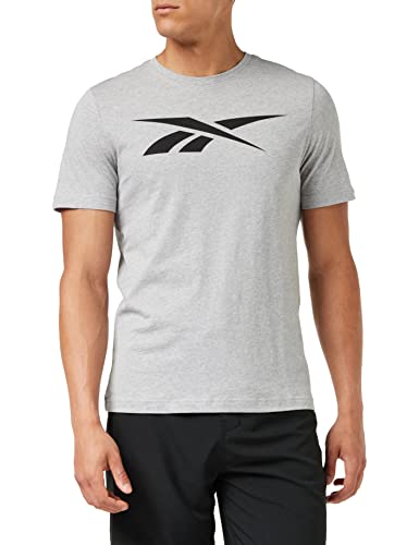 Reebok Herren Gs Vector Tee T-Shirt, Medium Grey Heather, XS EU von Reebok