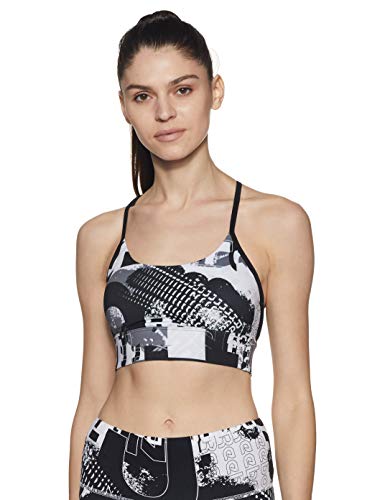 Reebok Wor Myt AOP Sport-BH, Damen XS Schwarz Reebok Wor Myt AOP Sport-BH, Damen XS Schwarz von Reebok