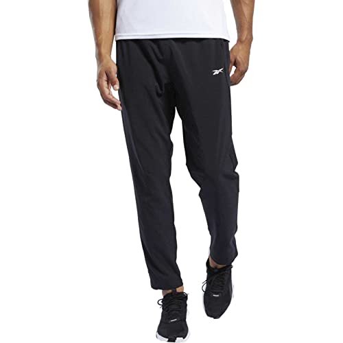 Reebok Herren Workout Ready Woven Pants, Schwarz, L EU von Reebok