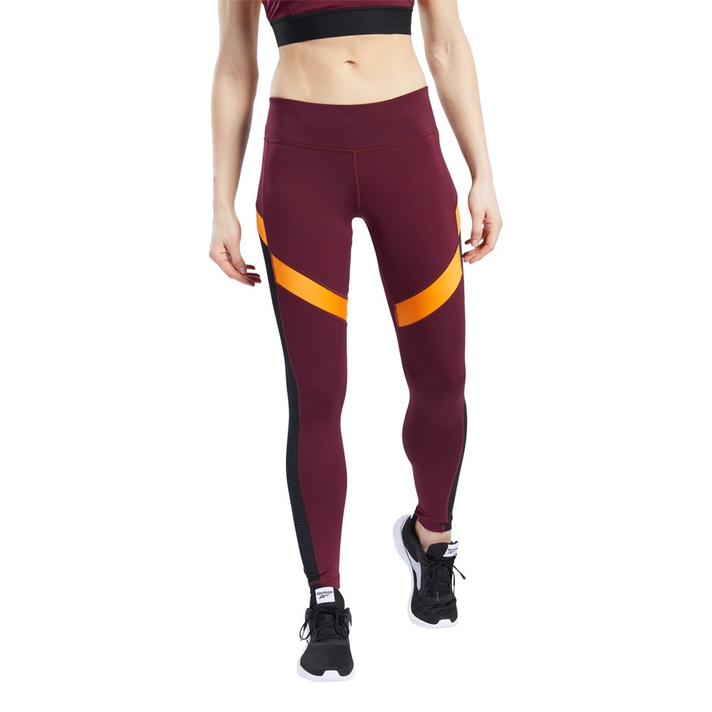 Reebok Workout Ready Mesh Tight Rot L / Regular Frau von Reebok