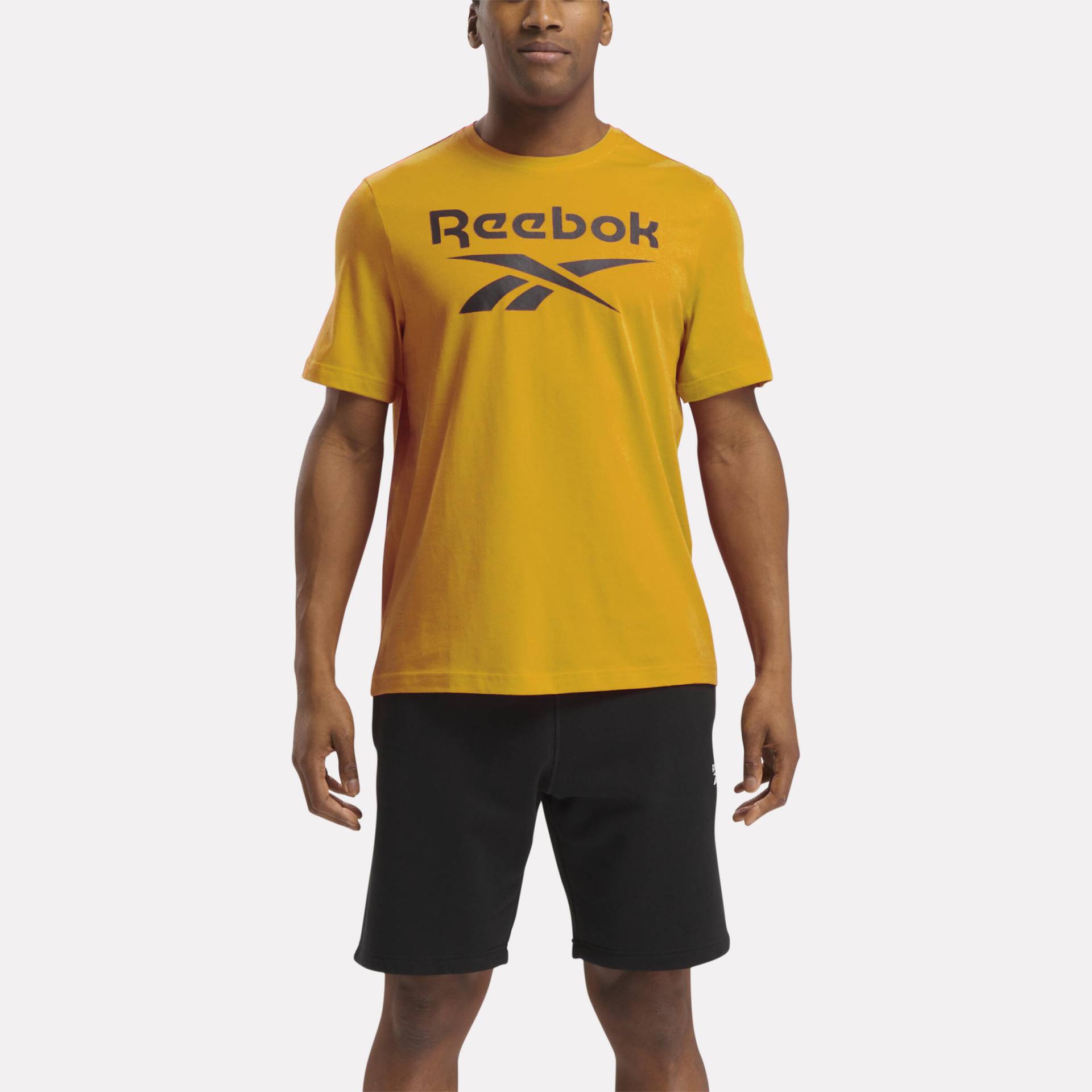 T-Shirt Herren Baumwolle Logo-Print - gelb T-Shirt Herren Baumwolle Logo-Print - gelb von Reebok