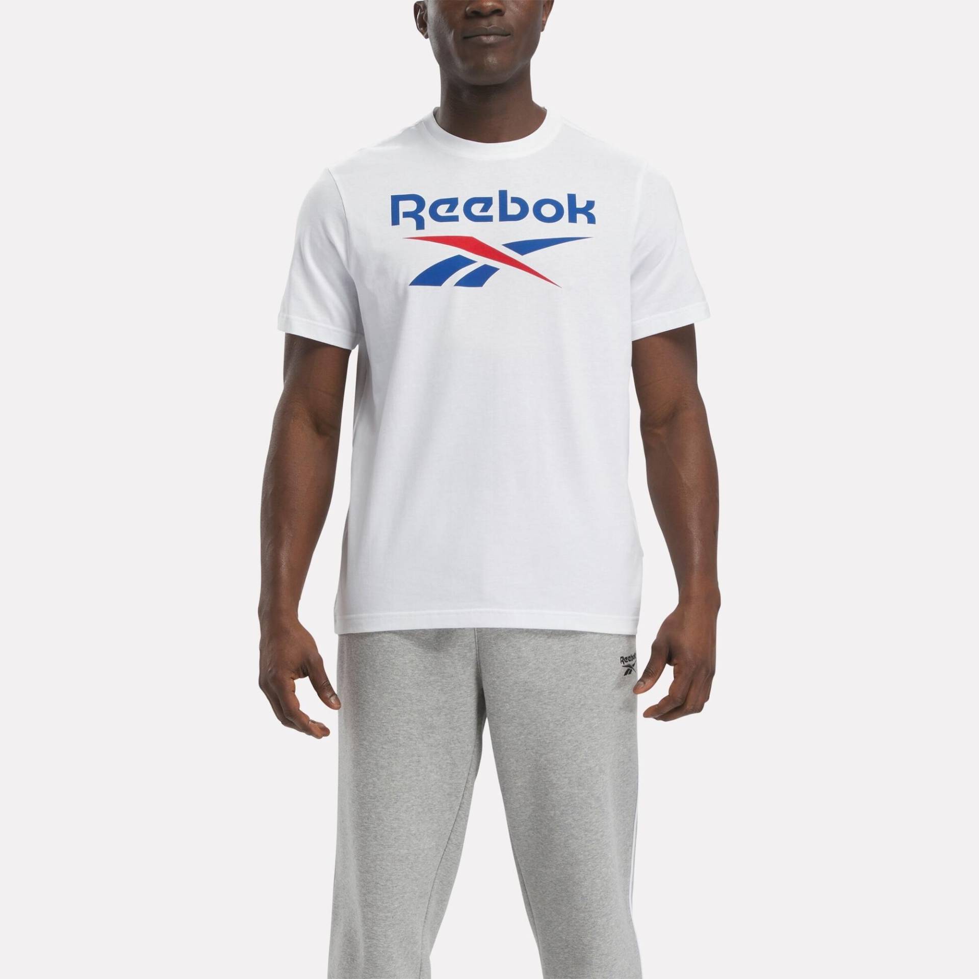 T-Shirt Herren Baumwolle Logo-Print - weiß T-Shirt Herren Baumwolle Logo-Print - weiß von Reebok