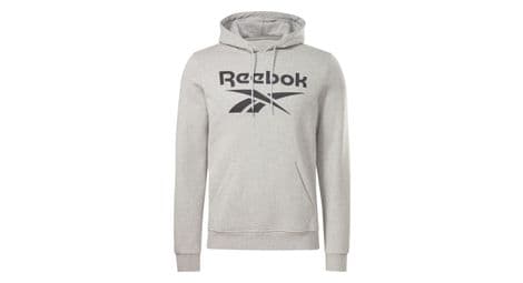 reebok big logo kapuzenpullover grau von Reebok
