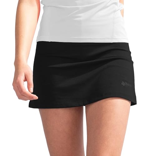 Reece Sportrock - Fundamental Skort Ladies - Sportrock für Hockey und Tennis - Rock mit Hose Drunter - mit Taschen und Atmungsaktivem Material - Tennisrock - Schwarz - Größe XXL von Reece Australia