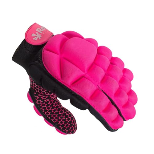 Reece Hockey Handschuh - Komfort Full Finger Handschuh - Silikonstollen für Besseren Griffe und Vollständigen Schutz - Linkshandschuh - Hockey Handschuhe Kinder - Rosa - Größe M von Reece