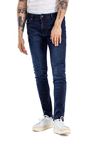 Reell Radar Jeans Hose für Männer, Skinny Stretch Jeans Herren, blau, 34/34 EU von Reell