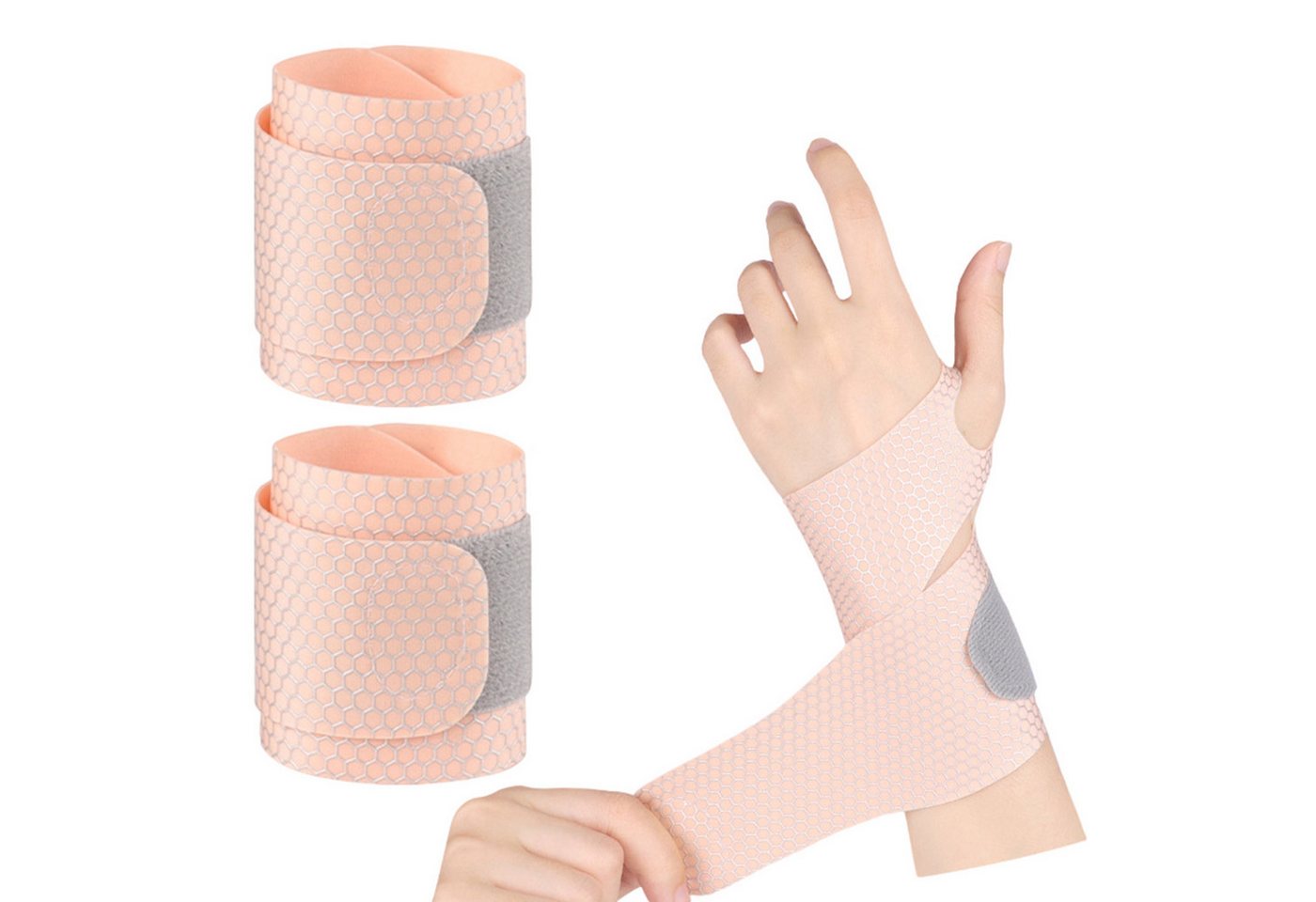 Refttenw Handbandage Handgelenkbandage Atmungsaktive Handgelenkband für Tennis Fitness, Klettverschluss, 1 Paar Refttenw Handbandage Handgelenkbandage Atmungsaktive Handgelenkband für Tennis Fitness, Klettverschluss, 1 Paar von Refttenw
