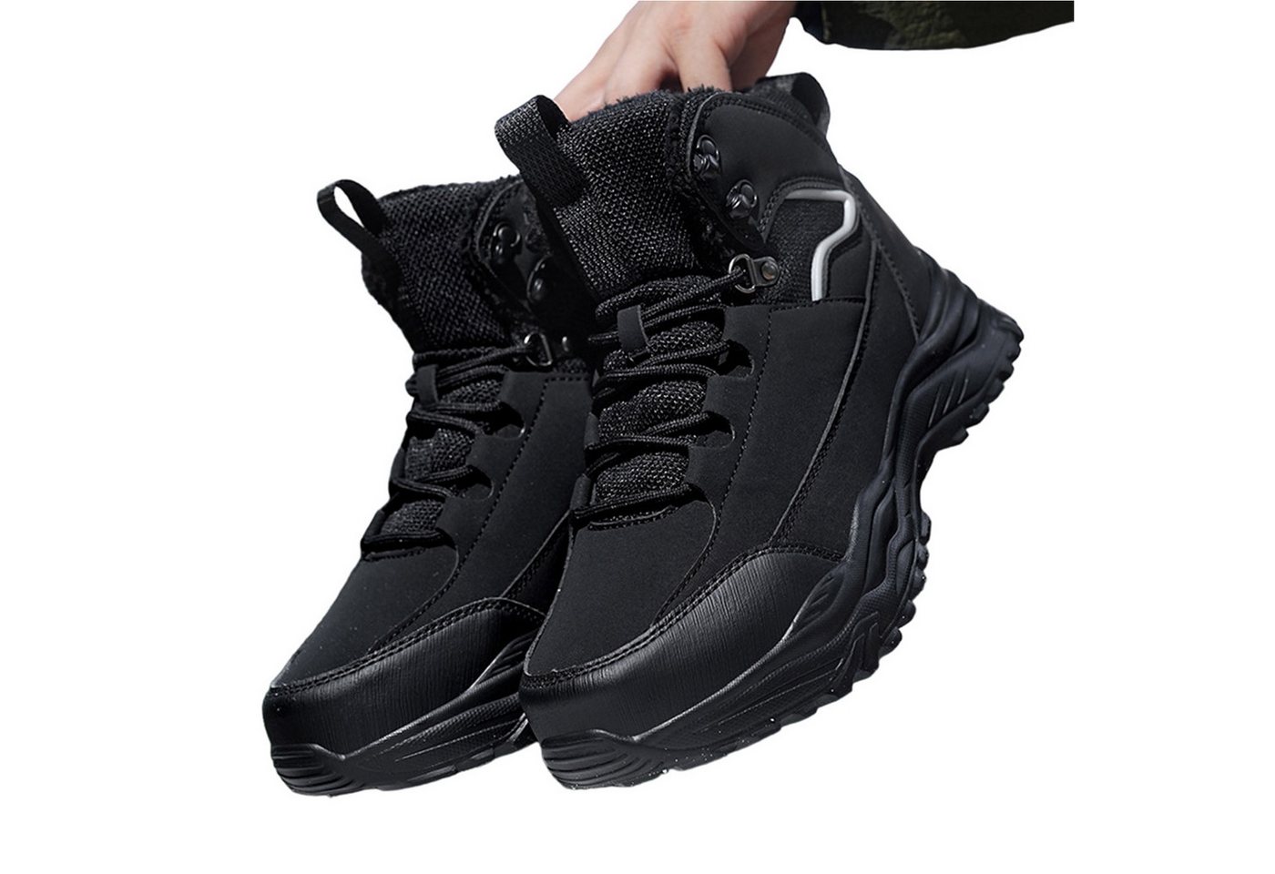 Refttenw Herren Schneestiefel,Warm Gefüttert, Rutschfest,Wasserabweisend Winterstiefel Outdoor Trekkingschuhe, Rutschfest Wanderschuhe Refttenw Herren Schneestiefel,Warm Gefüttert, Rutschfest,Wasserabweisend Winterstiefel Outdoor Trekkingschuhe, Rutschfest Wanderschuhe von Refttenw
