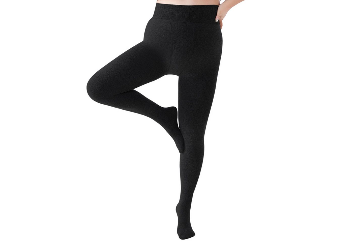 Refttenw Leggings Leggings in großen Größen,dicke Baumwollhose,Leggings mit hoher Taille von Refttenw