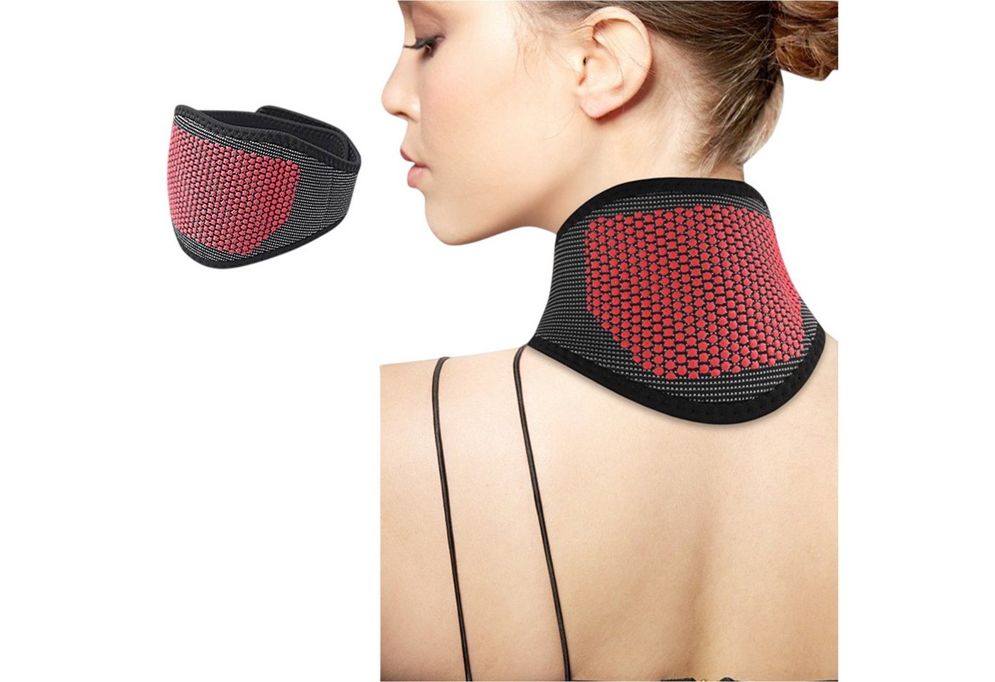 Refttenw Nackenschutz Magnetfaser Wärmekissen Nackenstütze,Selbsterwärmender Nackenbandage Refttenw Nackenschutz Magnetfaser Wärmekissen Nackenstütze,Selbsterwärmender Nackenbandage von Refttenw