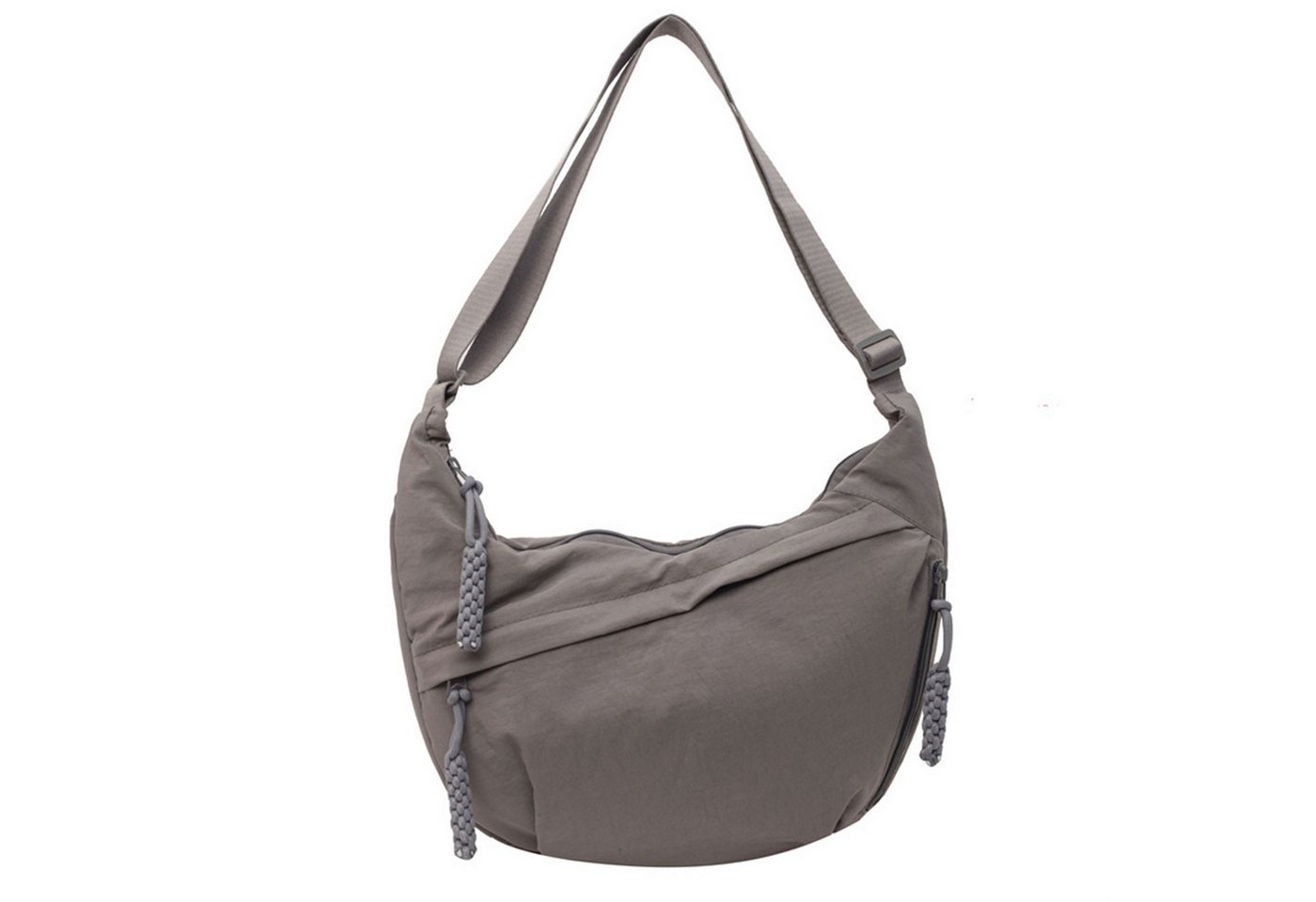 Refttenw Umhängetasche Halbmond Crossbody Bag Hobo Tasche mit Reißverschluss, aus leichtem und starkem Nylon, 34x22x9cm Refttenw Umhängetasche Halbmond Crossbody Bag Hobo Tasche mit Reißverschluss, aus leichtem und starkem Nylon, 34x22x9cm von Refttenw