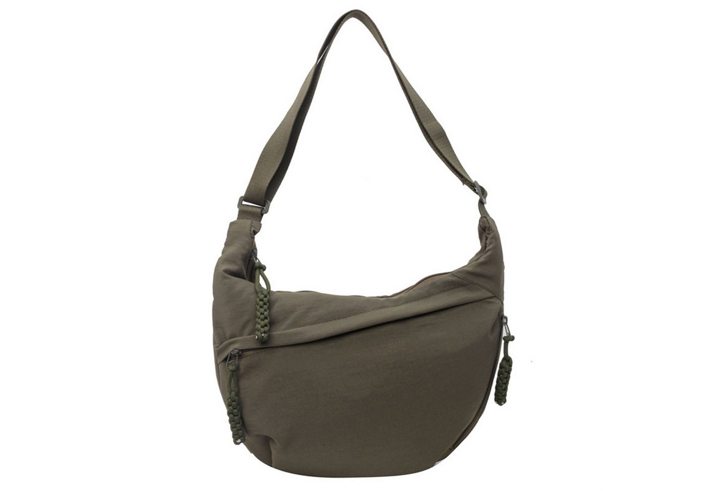Refttenw Umhängetasche Halbmond Crossbody Bag Hobo Tasche mit Reißverschluss, aus leichtem und starkem Nylon, 34x22x9cm Refttenw Umhängetasche Halbmond Crossbody Bag Hobo Tasche mit Reißverschluss, aus leichtem und starkem Nylon, 34x22x9cm von Refttenw