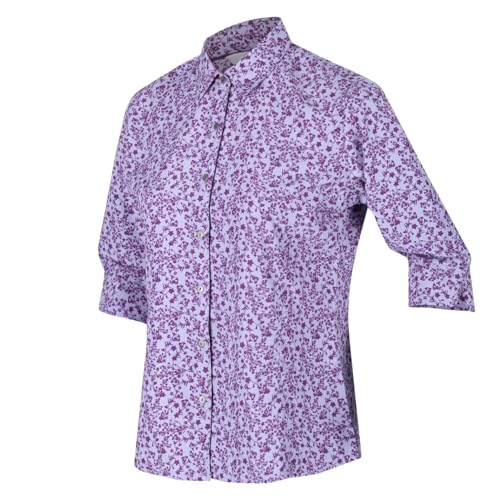 Regatta Damen Nimis Iii Button Down Shirt, LilacBlmFlor, Medium von Regatta